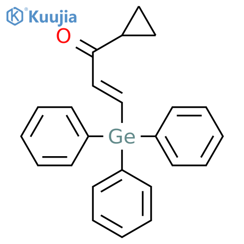 2-Propen-1-one, 1-cyclopropyl-3-(triphenylgermyl)-, (2E)- structure