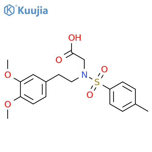 N-(3,4-dimethoxy-phenethyl)-N-(toluene-4-sulfonyl)-glycine structure