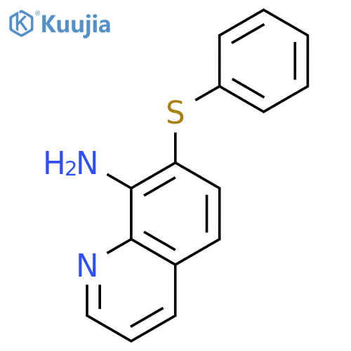 8-QUINOLINAMINE, 7-(PHENYLTHIO)- structure