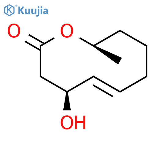 (2R,6E,8S)-8-Hydroxy-2-methyl-2,3,4,5,8,9-hexahydrooxecin-10-one structure