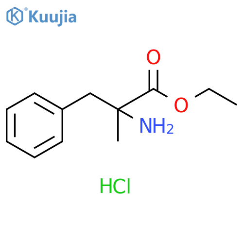 ethyl 2-amino-2-methyl-3-phenylpropanoate hydrochloride structure