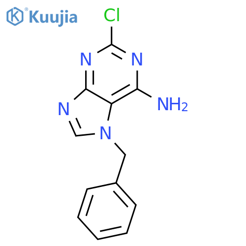 6-Amino-7-benzyl-2-chloropurine structure