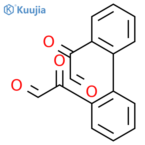 2-[2-(2-oxaldehydoylphenyl)phenyl]-2-oxoacetaldehyde structure