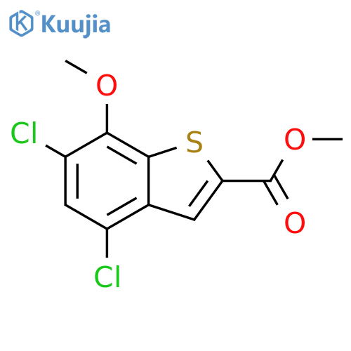 methyl 4,6-dichloro-7-methoxy-benzothiophene-2-carboxylate structure