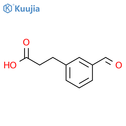 3-(3-formylphenyl)propanoic acid structure