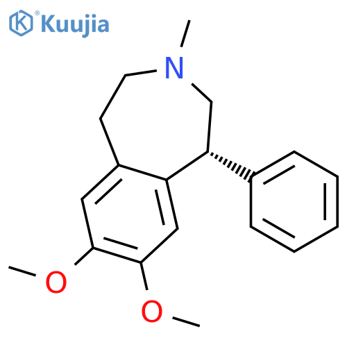 1H-3-Benzazepine,2,3,4,5-tetrahydro-7,8-dimethoxy-3-methyl-1-phenyl-, (1R)- structure