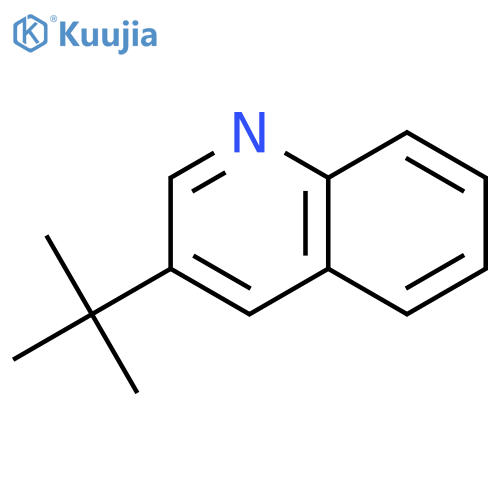 Quinoline, 3-(1,1-dimethylethyl)- structure