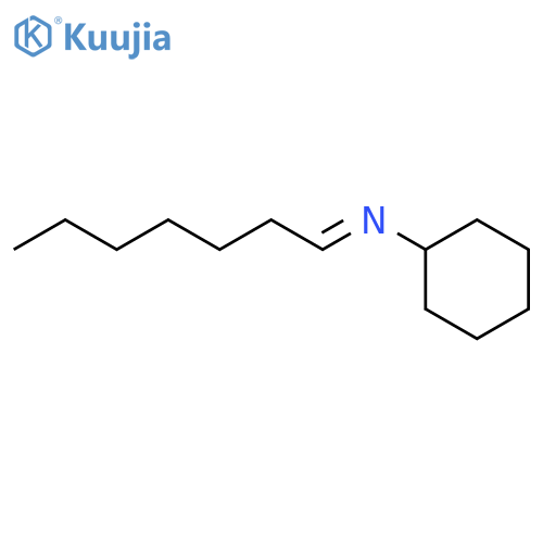 Cyclohexanamine, N-heptylidene- structure