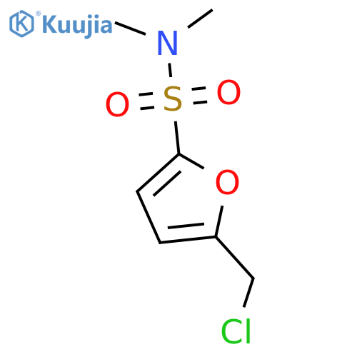 5-(chloromethyl)-N,N-dimethylfuran-2-sulfonamide structure