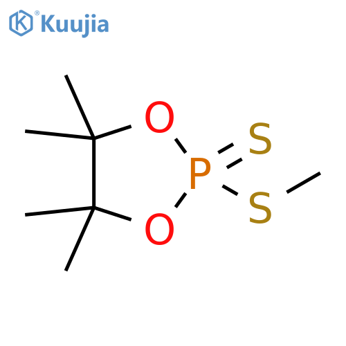 1,3,2-dioxaphospholane, 4,4,5,5-tetramethyl-2-(methylthio)-, 2-sulfide structure