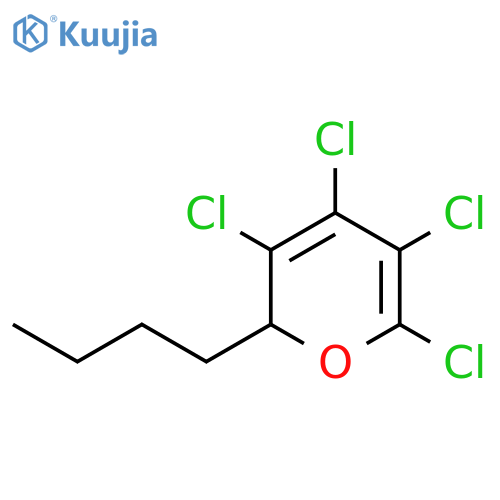 2H-Pyran, 2-butyl-3,4,5,6-tetrachloro- structure