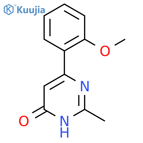 6-(2-methoxyphenyl)-2-methylpyrimidin-4-ol structure