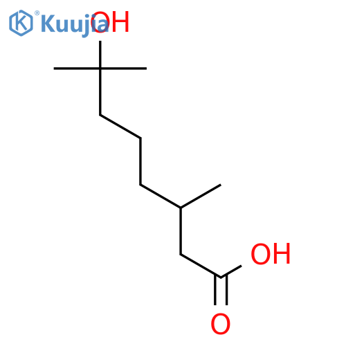 7-hydroxy-3,7-dimethyloctanoic Acid structure