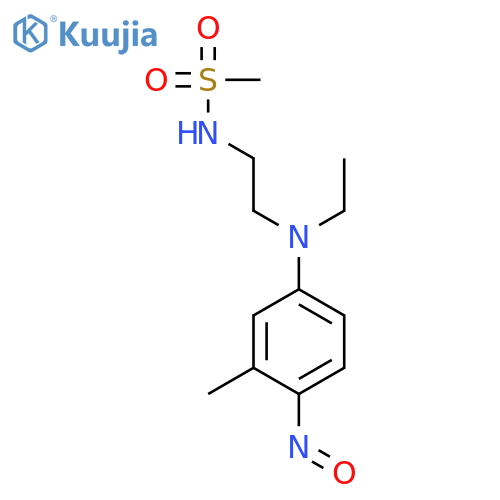 Methanesulfonamide,N-[2-[ethyl(3-methyl-4-nitrosophenyl)amino]ethyl]- structure