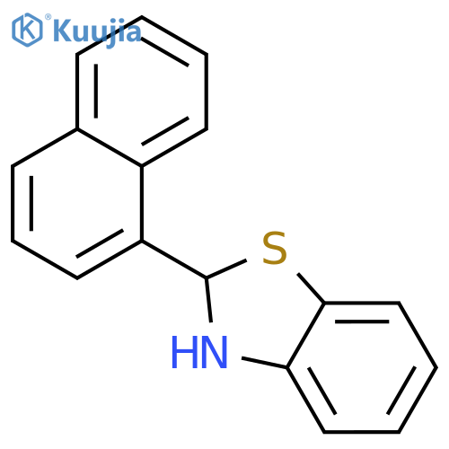 Benzothiazole,2,3-dihydro-2-(1-naphthalenyl)- structure