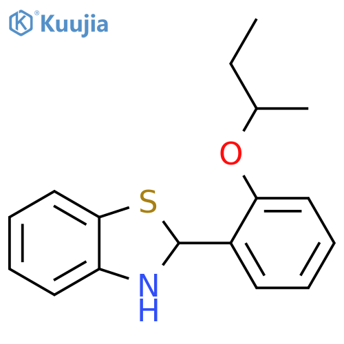Benzothiazole, 2,3-dihydro-2-[2-(1-methylpropoxy)phenyl]- structure