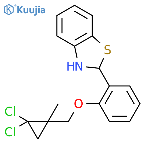 Benzothiazole,2-[2-[(2,2-dichloro-1-methylcyclopropyl)methoxy]phenyl]-2,3-dihydro- structure