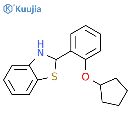 Benzothiazole, 2-[2-(cyclopentyloxy)phenyl]-2,3-dihydro- structure