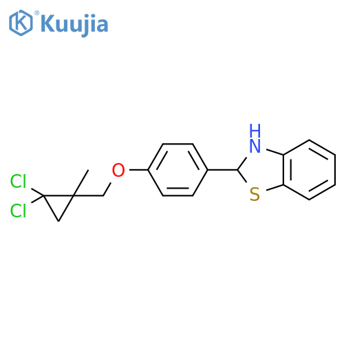 Benzothiazole,2-[4-[(2,2-dichloro-1-methylcyclopropyl)methoxy]phenyl]-2,3-dihydro- structure