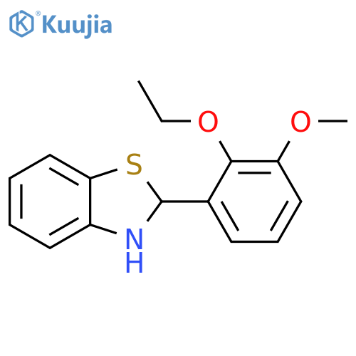 Benzothiazole, 2-(2-ethoxy-3-methoxyphenyl)-2,3-dihydro- structure