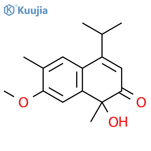 2(1H)-Naphthalenone,1-hydroxy-7-methoxy-1,6-dimethyl-4-(1-methylethyl)- structure