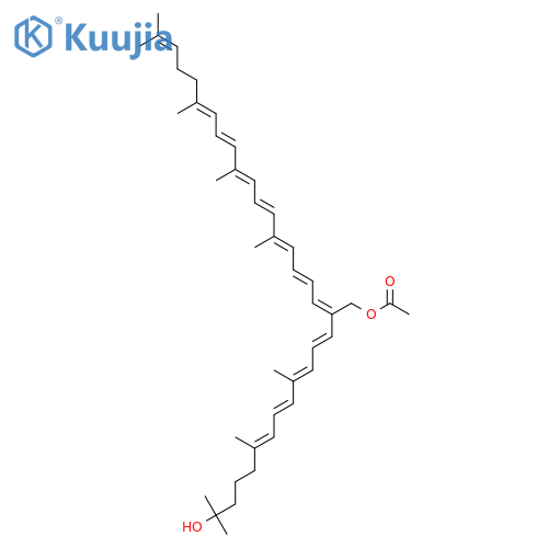 [(2Z,4E,6E,8E,10E,12E,14E)-2-[(1E,3E,5E,7E)-12-Hydroxy-4,8,12-trimethyltrideca-1,3,5,7-tetraenyl]-7,11,15,19-tetramethylicosa-2,4,6,8,10,12,14,18-octaenyl] acetate structure