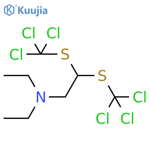 Ethanamine, N,N-diethyl-2,2-bis[(trichloromethyl)thio]- structure