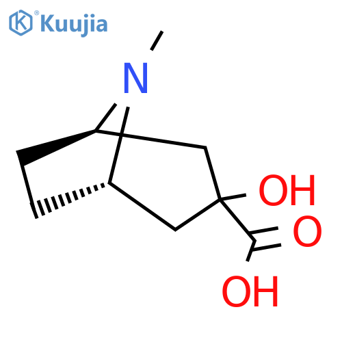 (1S,5R)-3-Hydroxy-8-methyl-8-azabicyclo[3.2.1]octane-3-carboxylic acid structure