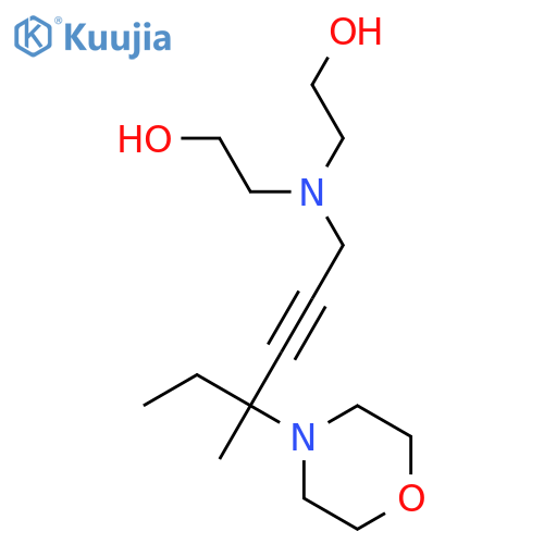 Ethanol, 2,2'-[[4-methyl-4-(4-morpholinyl)-2-hexynyl]imino]bis- structure