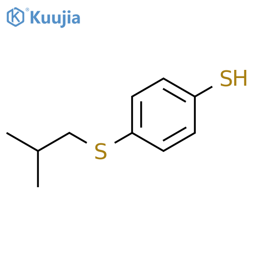 Benzenethiol, 4-[(2-methylpropyl)thio]- structure