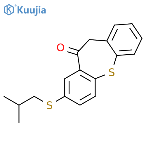 DIBENZO[B,F]THIEPIN-10(11H)-ONE, 8-[(2-METHYLPROPYL)THIO]- structure