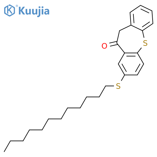 Dibenzo[b,f]thiepin-10(11H)-one, 8-(dodecylthio)- structure