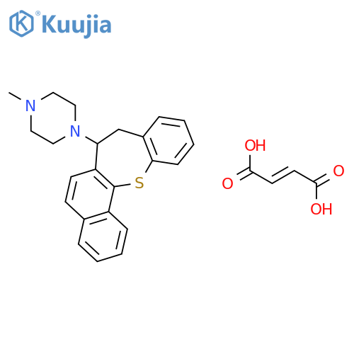 1-(7,8-dihydrobenzo[b]naphtho[2,1-f]thiepin-7-yl)-4-methylpiperazine (2E)-but-2-enedioate structure