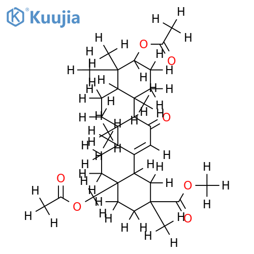 3-O-Acetyl-28-acetoxy-glycyrrhetinsaeure-methylester structure