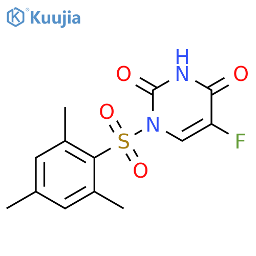 2,4(1H,3H)-Pyrimidinedione, 5-fluoro-1-[(2,4,6-trimethylphenyl)sulfonyl]- structure