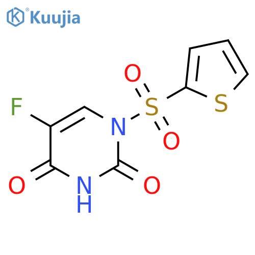 2,4(1H,3H)-Pyrimidinedione, 5-fluoro-1-(2-thienylsulfonyl)- structure