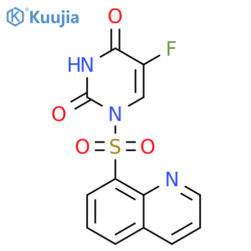 2,4(1H,3H)-Pyrimidinedione, 5-fluoro-1-(8-quinolinylsulfonyl)- structure