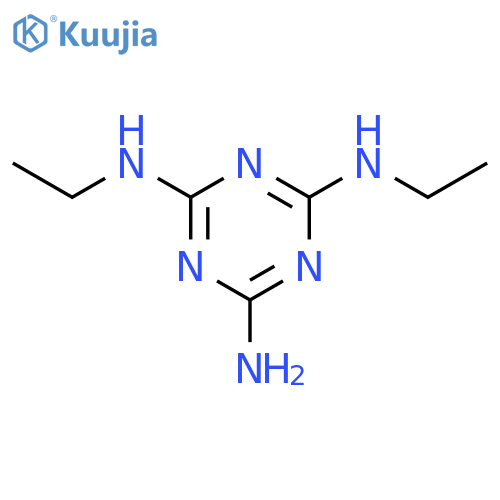 2-n,4-n-diethyl-1,3,5-triazine-2,4,6-triamine structure