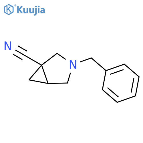 3-Azabicyclo[3.1.0]hexane-1-carbonitrile,3-(phenylmethyl)- structure
