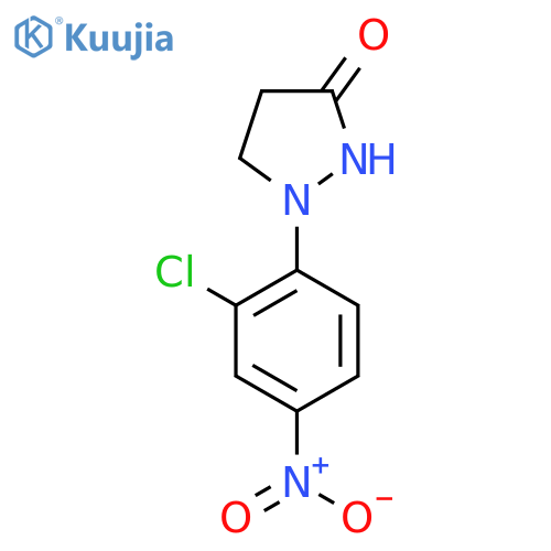 1-(2-Chloro-4-nitrophenyl)pyrazolidin-3-one structure