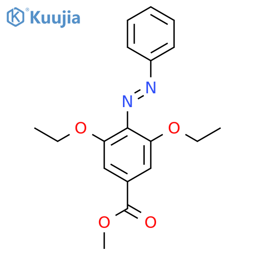 Benzoic acid, 3,5-diethoxy-4-(phenylazo)-, methyl ester structure