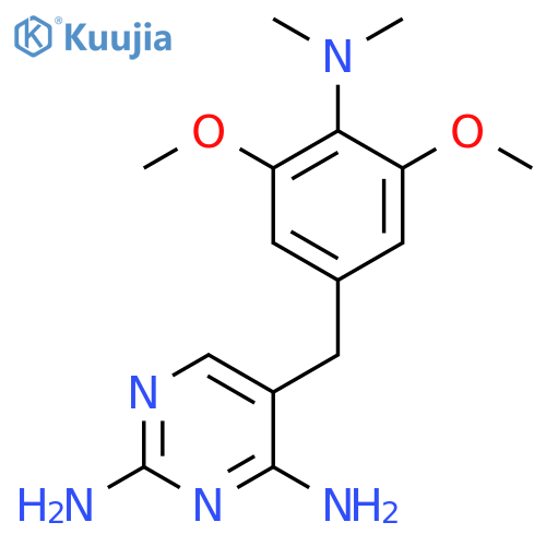 2,4-Pyrimidinediamine,5-[[4-(dimethylamino)-3,5-dimethoxyphenyl]methyl]- structure