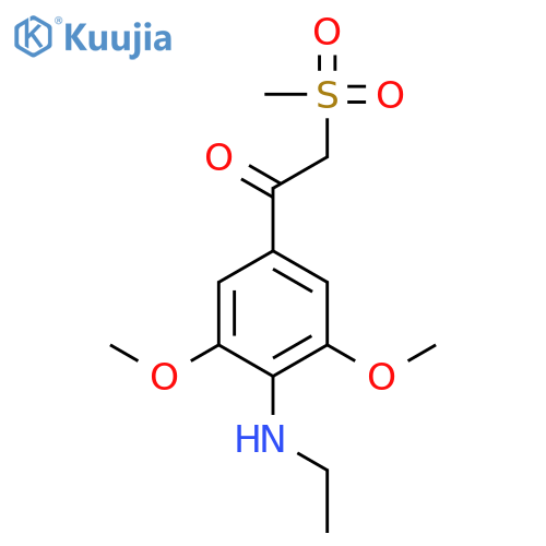 ETHANONE, 1-[4-(ETHYLAMINO)-3,5-DIMETHOXYPHENYL]-2-(METHYLSULFONYL)- structure