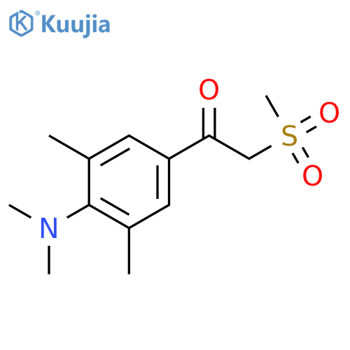 ETHANONE, 1-[4-(DIMETHYLAMINO)-3,5-DIMETHYLPHENYL]-2-(METHYLSULFONYL)- structure
