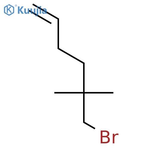 6-bromo-5,5-dimethylhex-1-ene structure