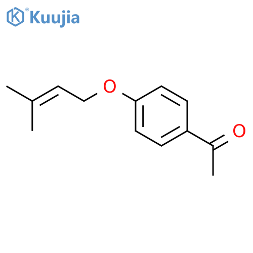 Ethanone, 1-[4-[(3-methyl-2-butenyl)oxy]phenyl]- structure