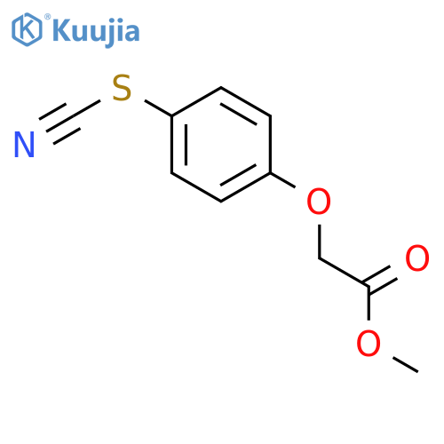 Acetic acid, (4-thiocyanatophenoxy)-, methyl ester structure