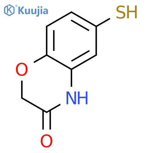 6-sulfanyl-3,4-dihydro-2H-1,4-benzoxazin-3-one structure