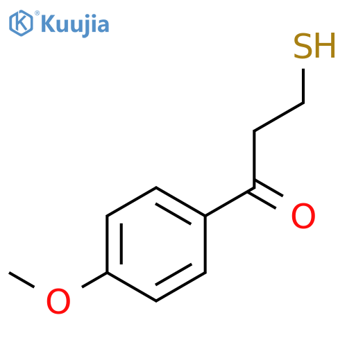 1-PROPANONE, 3-MERCAPTO-1-(4-METHOXYPHENYL)- structure