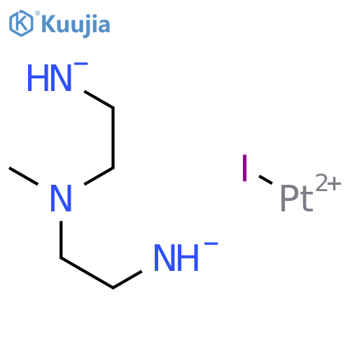 2-[2-azanidylethyl(methyl)amino]ethylazanide;iodoplatinum structure